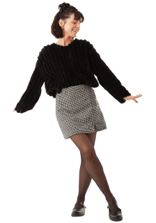 Tanzende Frau in Bewegung